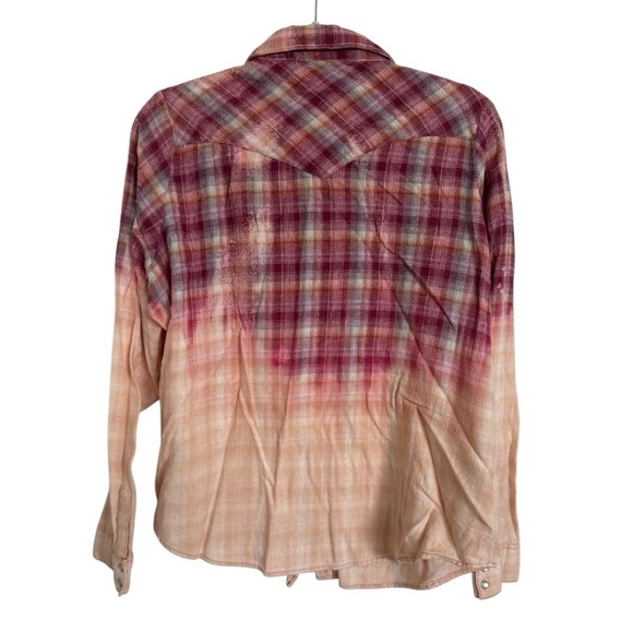 Wrangler vintage distressed western flannel size XL GUC E-7 - Picture 4 of 6